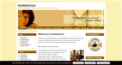 Desktop Screenshot of goldstuebchen.de